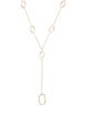 Necklace 14K Geometric Lavalier Necklace