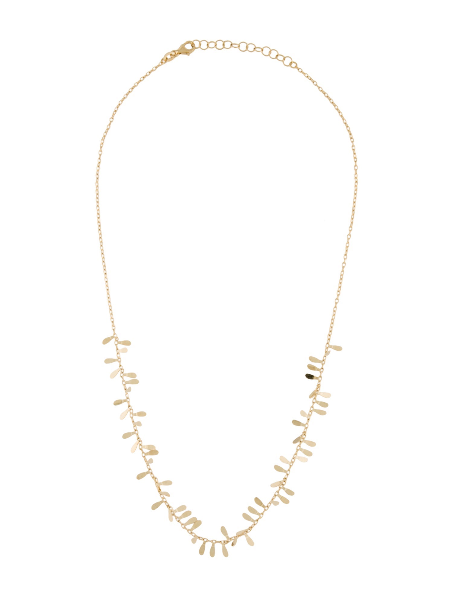 Necklace 14K Adjustable Station Necklace