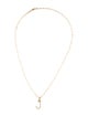 Necklace 14K Diamond Initial 'J' Pendant Necklace