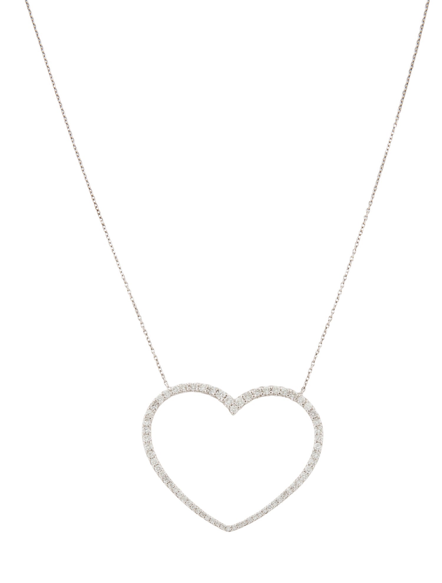 Necklace 14K 1.42ctw Diamond Heart Pendant Necklace