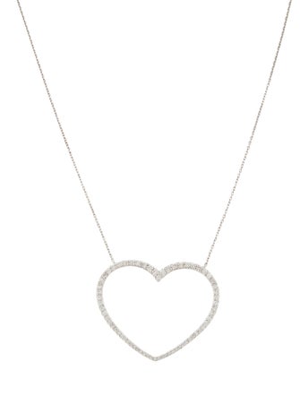 Necklace 14K 1.42ctw Diamond Heart Pendant Necklace