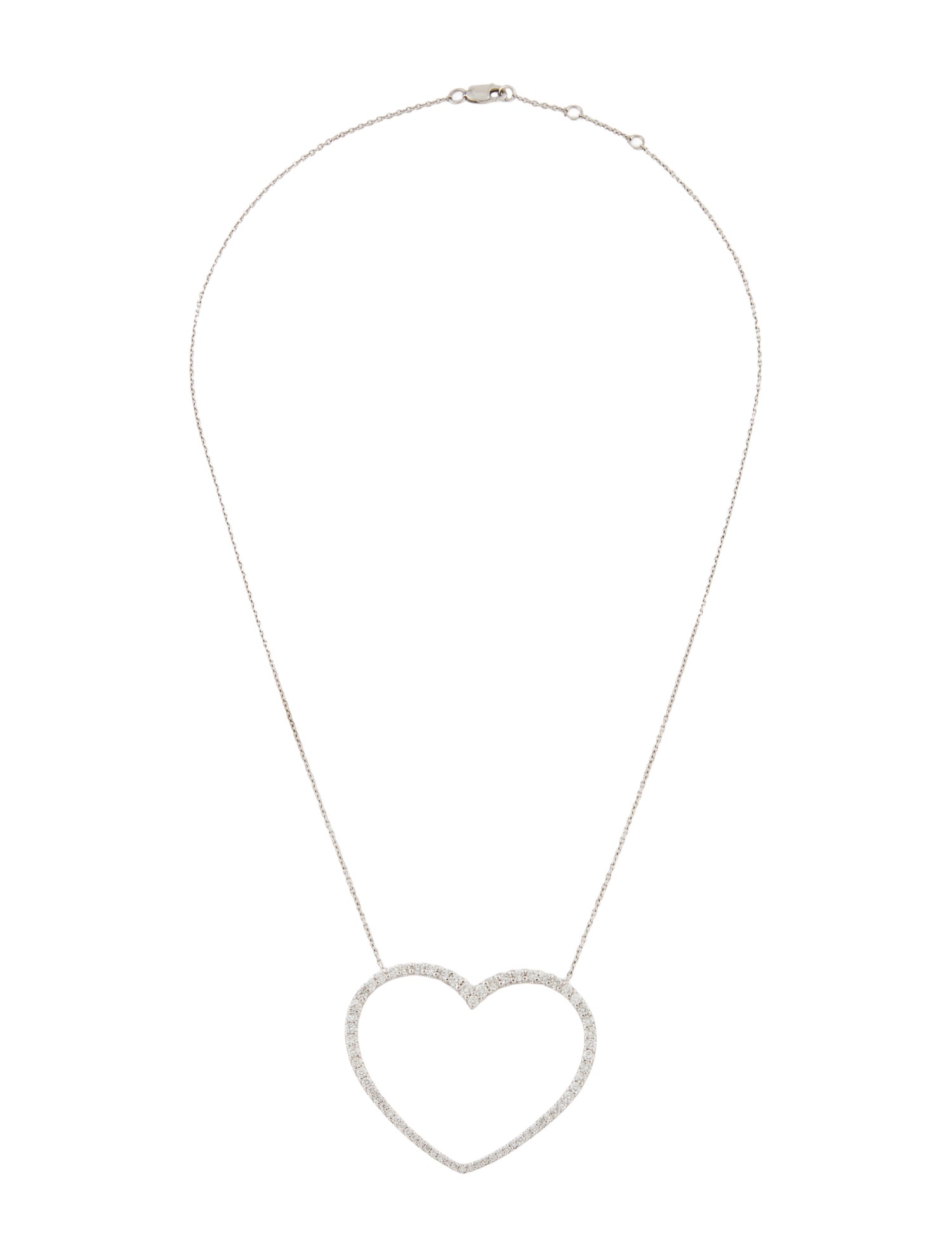 Necklace 14K 1.42ctw Diamond Heart Pendant Necklace