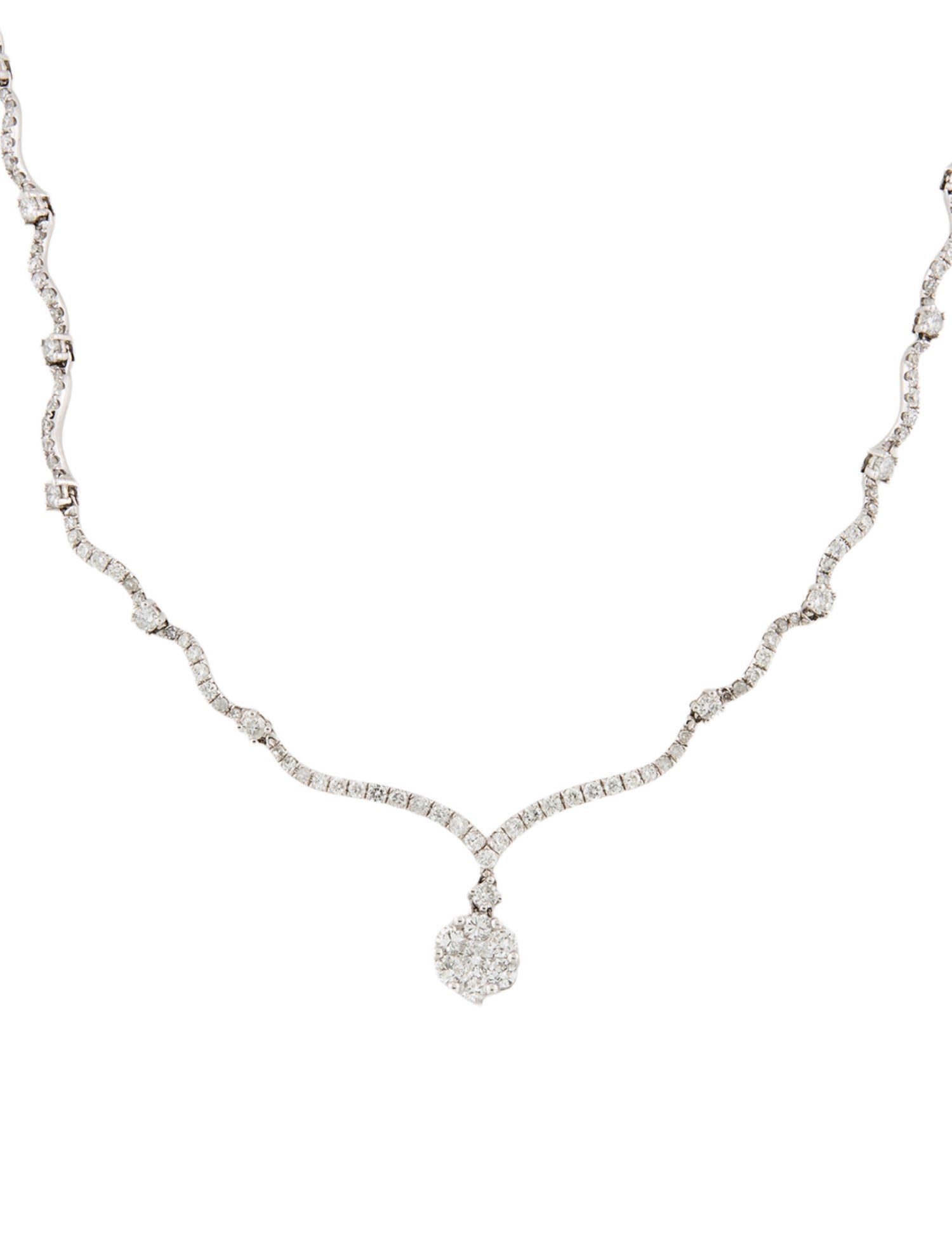 Necklace 14K Diamond 2.04ctw Diamond Pendant Necklace