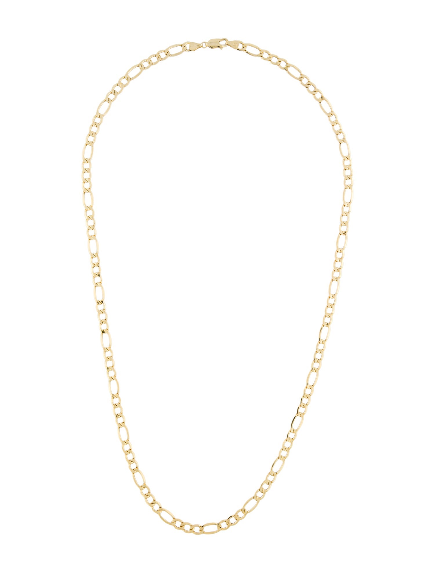 Necklace 14K Hollow Figaro Link Chain Necklace
