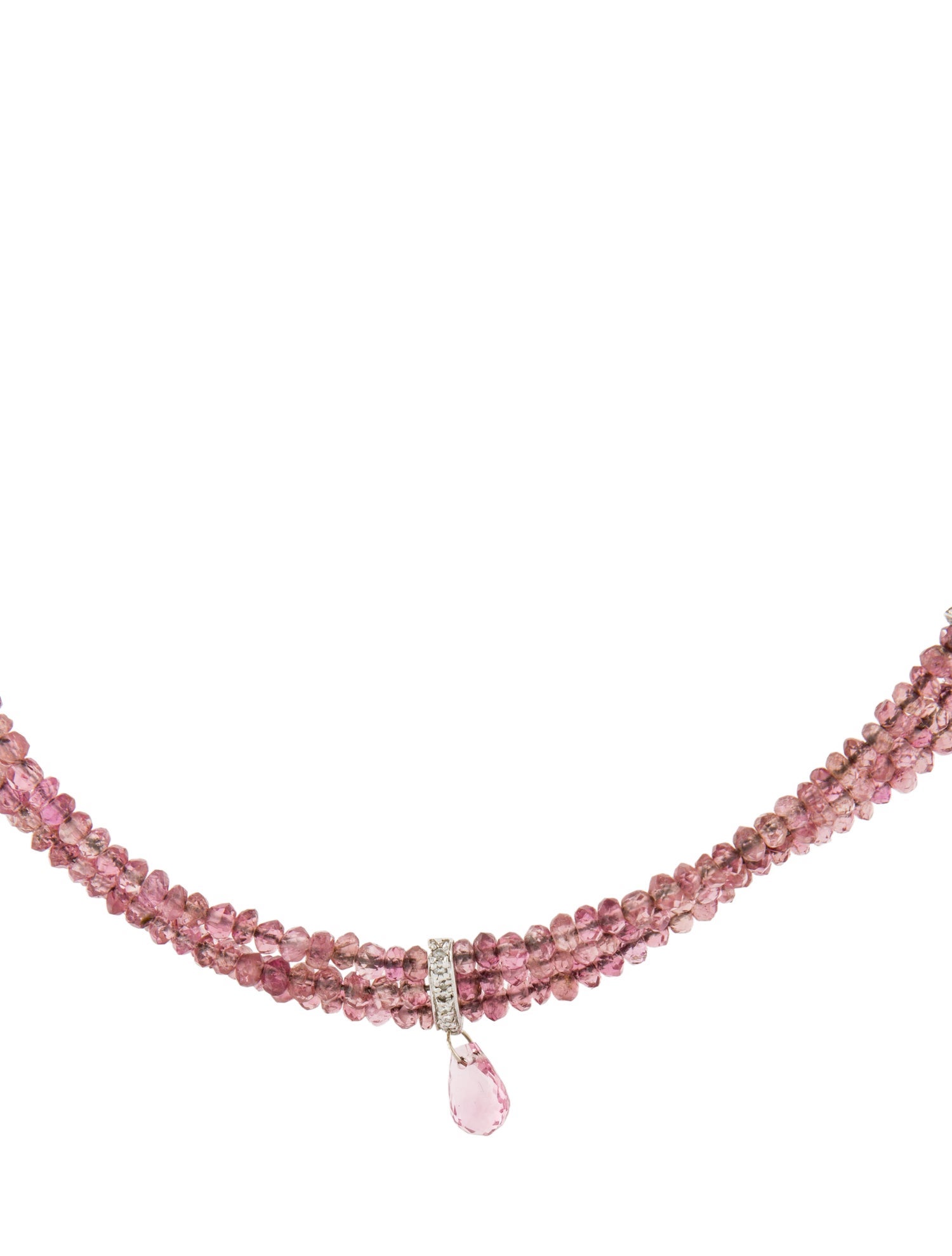 Necklace 18K Tourmaline & Diamond Choker Necklace
