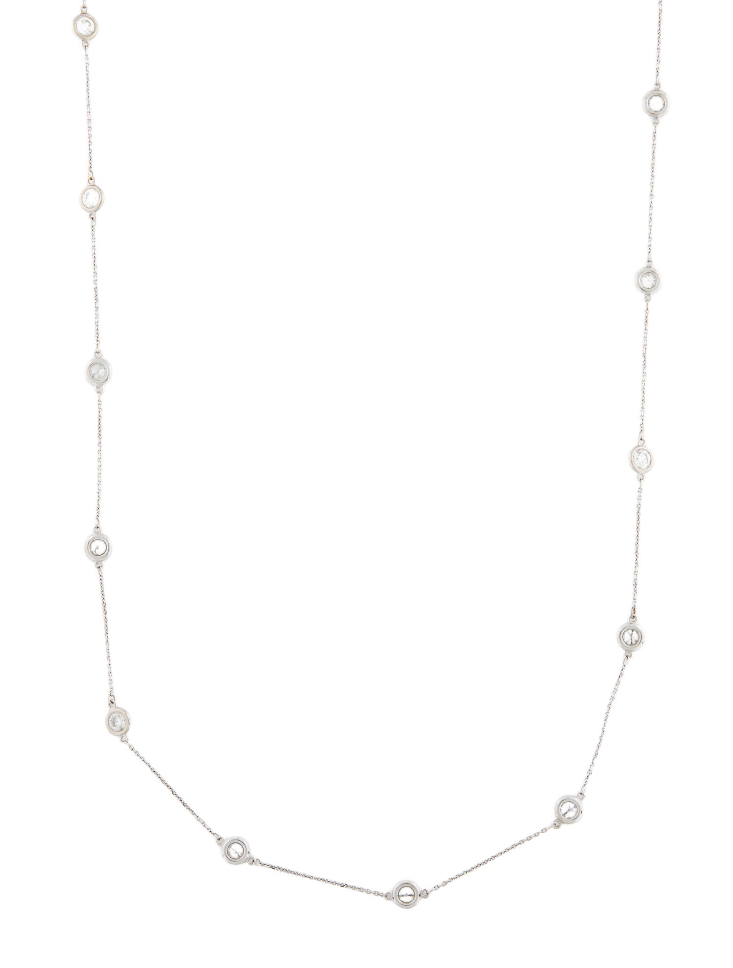 Necklace 14K 5.52ctw Diamond Station