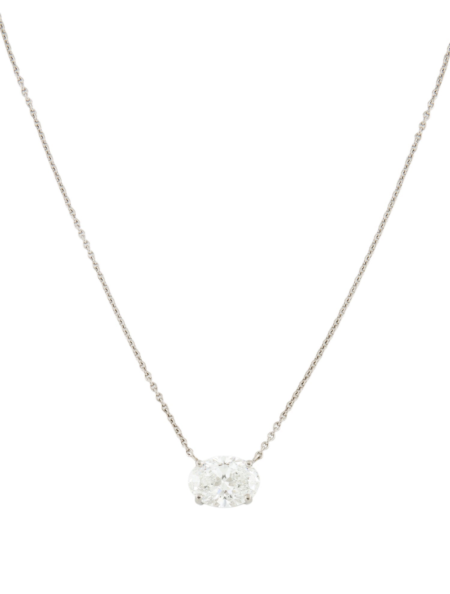 Necklace Platinum 6.02ct Lab-Grown Diamond Pendant Necklace