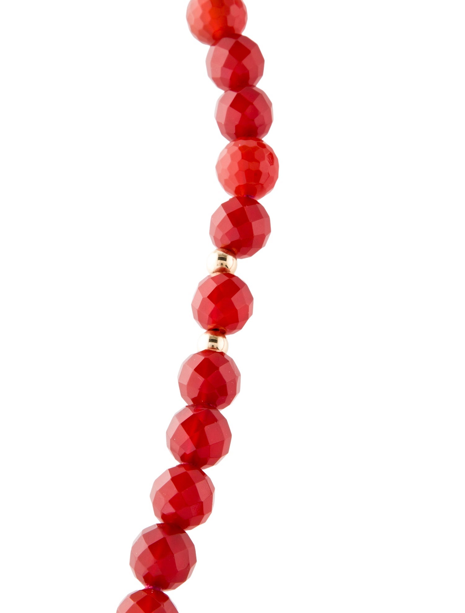 Necklace 14K Carnelian Bead Strand
