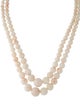 Necklace 18K Coral Double Strand Necklace