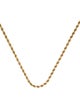 Necklace 14K Twisted Rope Chain Necklace