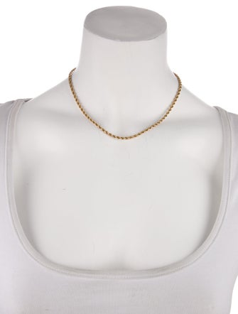 Necklace 14K Twisted Rope Chain Necklace