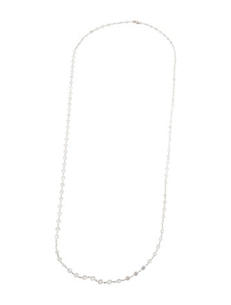 Necklace 18K 13.00ctw Diamond Station Chain Necklace