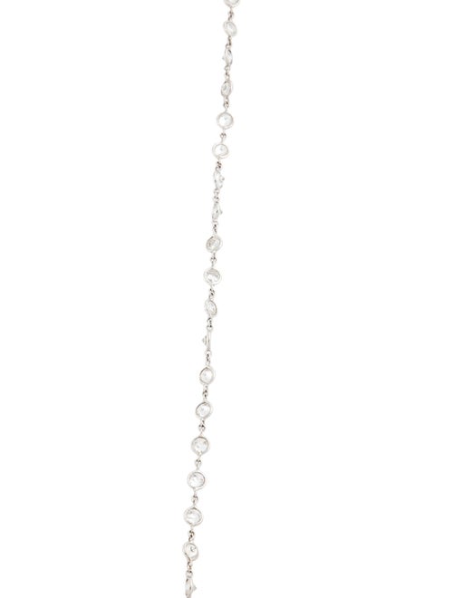 Necklace 18K 13.00ctw Diamond Station Chain Necklace