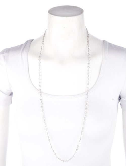 Necklace 18K 13.00ctw Diamond Station Chain Necklace