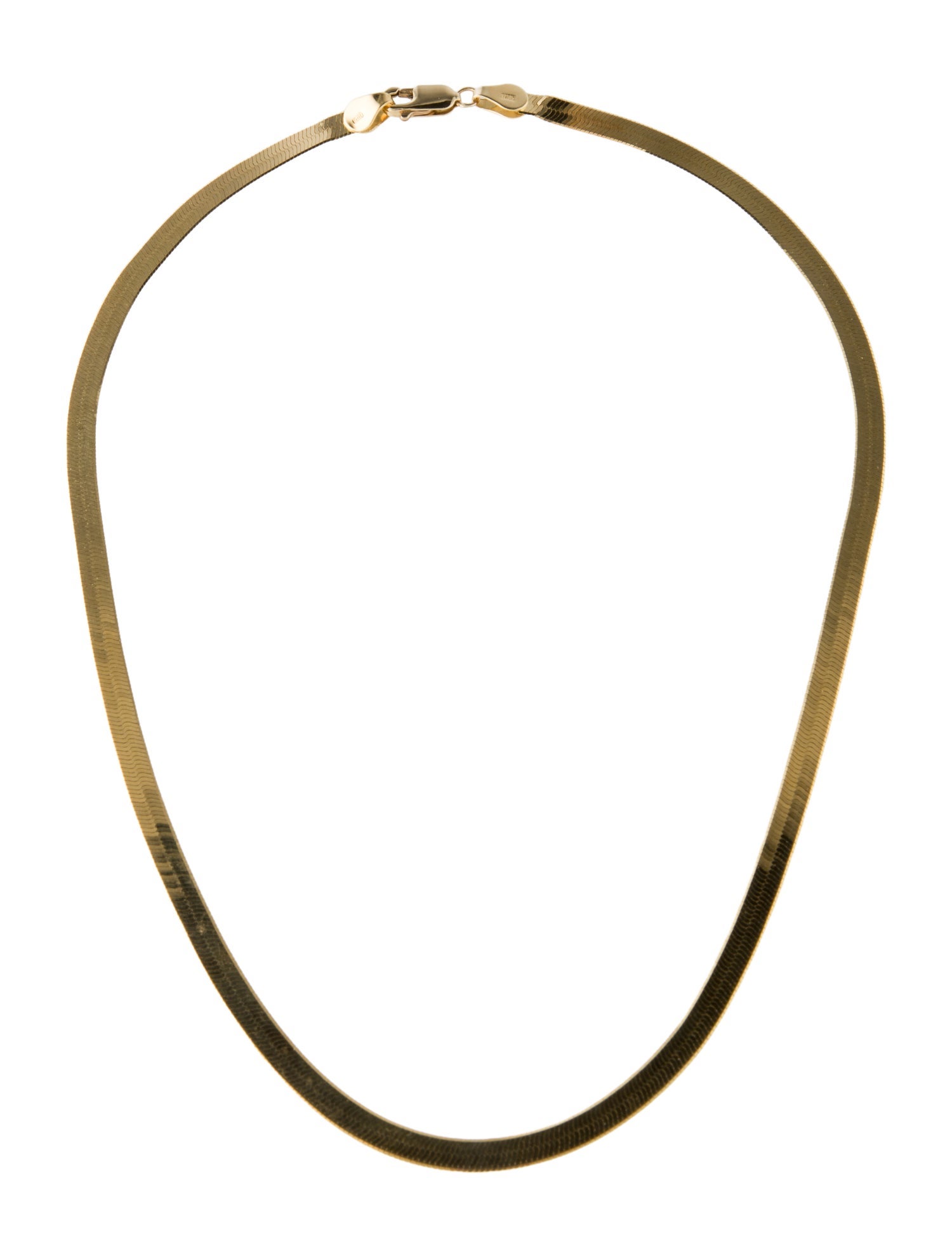 Necklace 14K Herringbone Chain Necklace