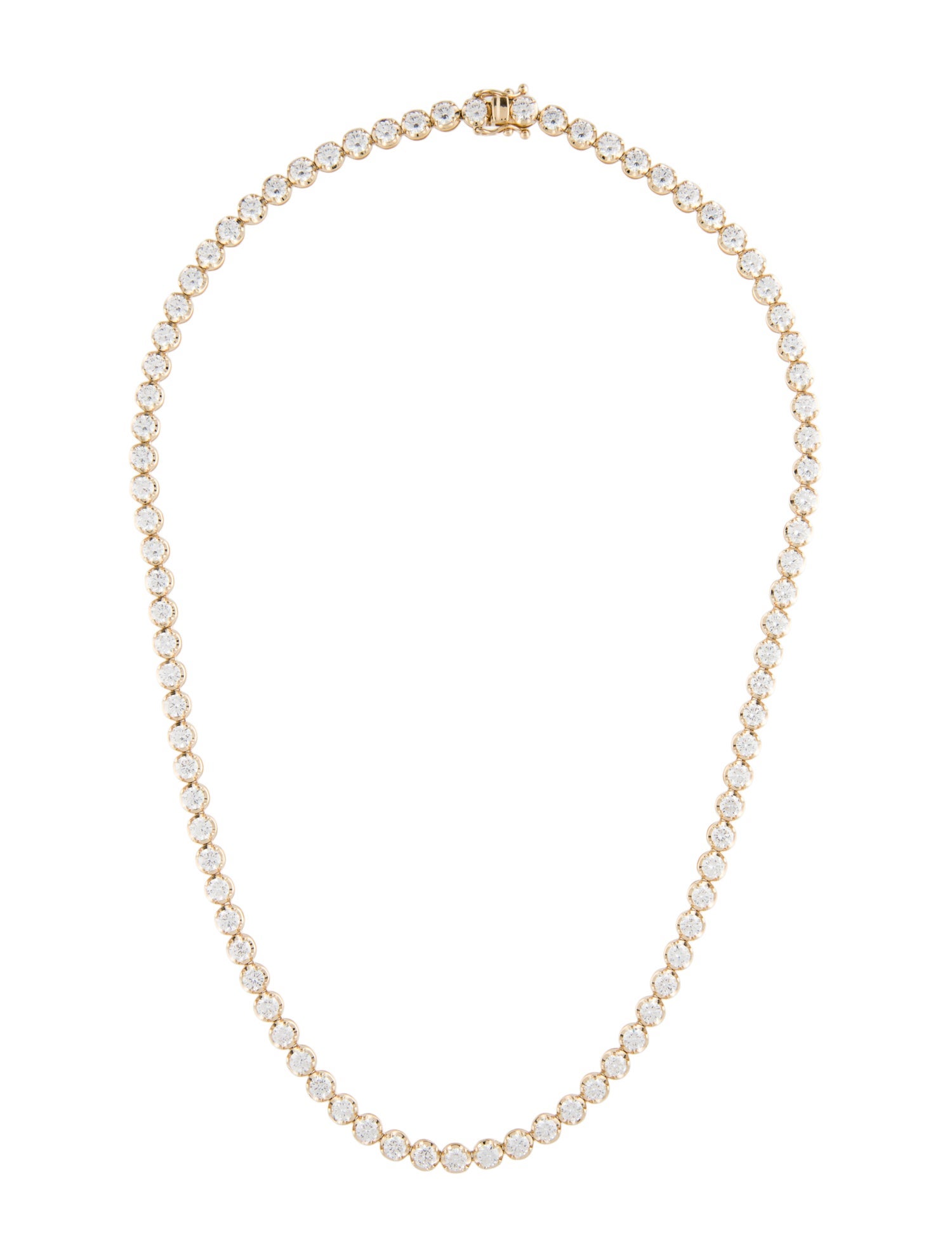 Necklace 14K 14.0ctw Lab-Grown Diamond Tennis Necklace