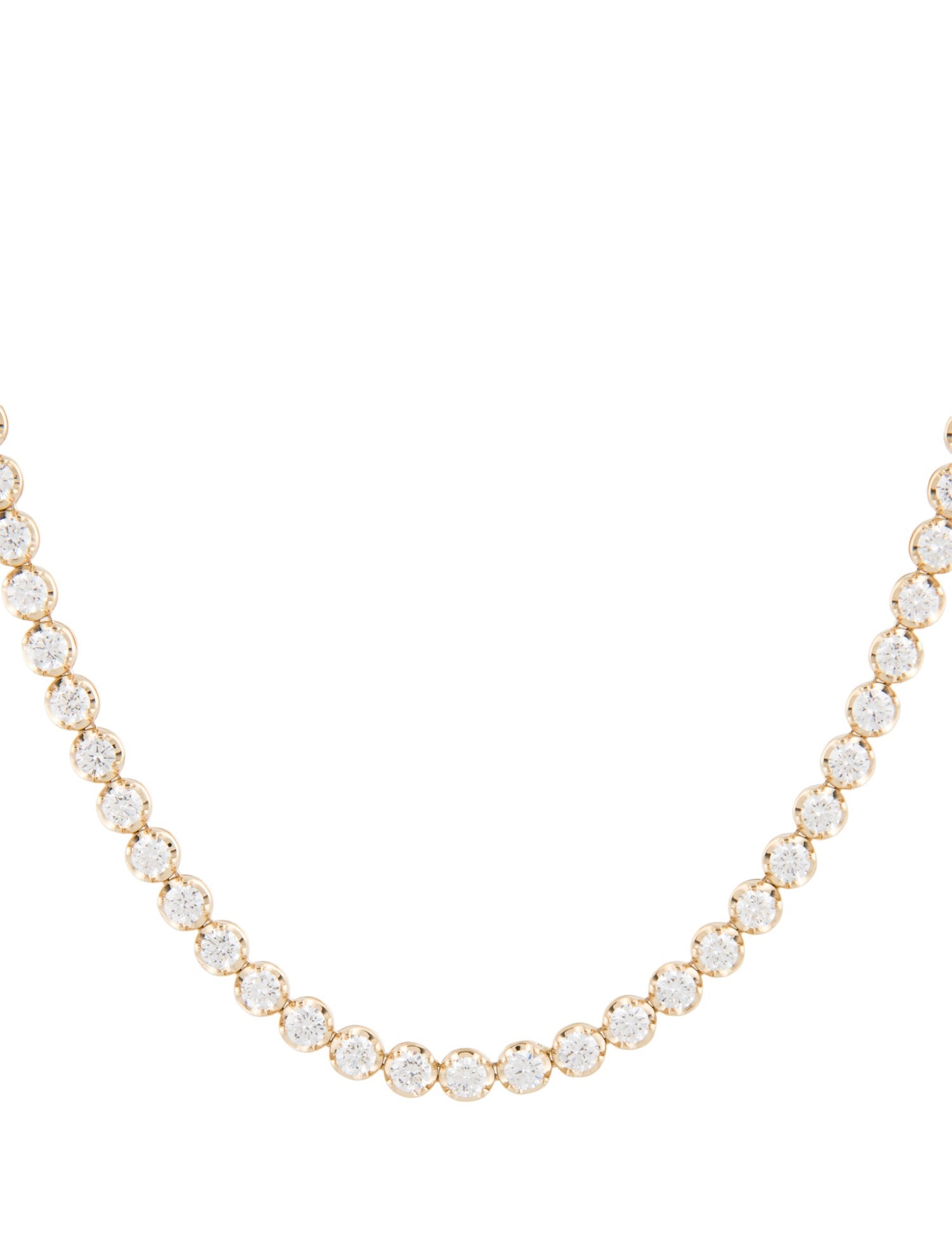 Necklace 14K 14.0ctw Lab-Grown Diamond Tennis Necklace