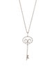 Necklace 14K Diamond Pavé Key Pendant Necklace