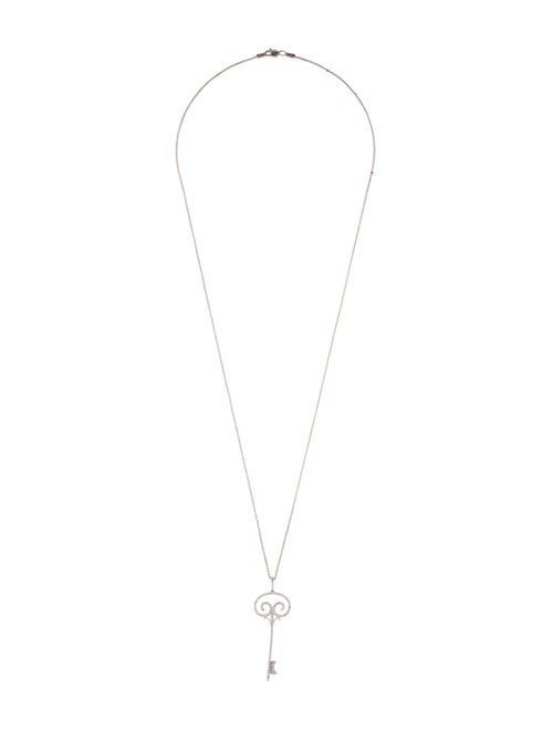 Necklace 14K Diamond Pavé Key Pendant Necklace