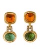 Necklace 18K 20.40ctw Fire Opal, Tourmaline & Diamond Necklace and Earrings Set