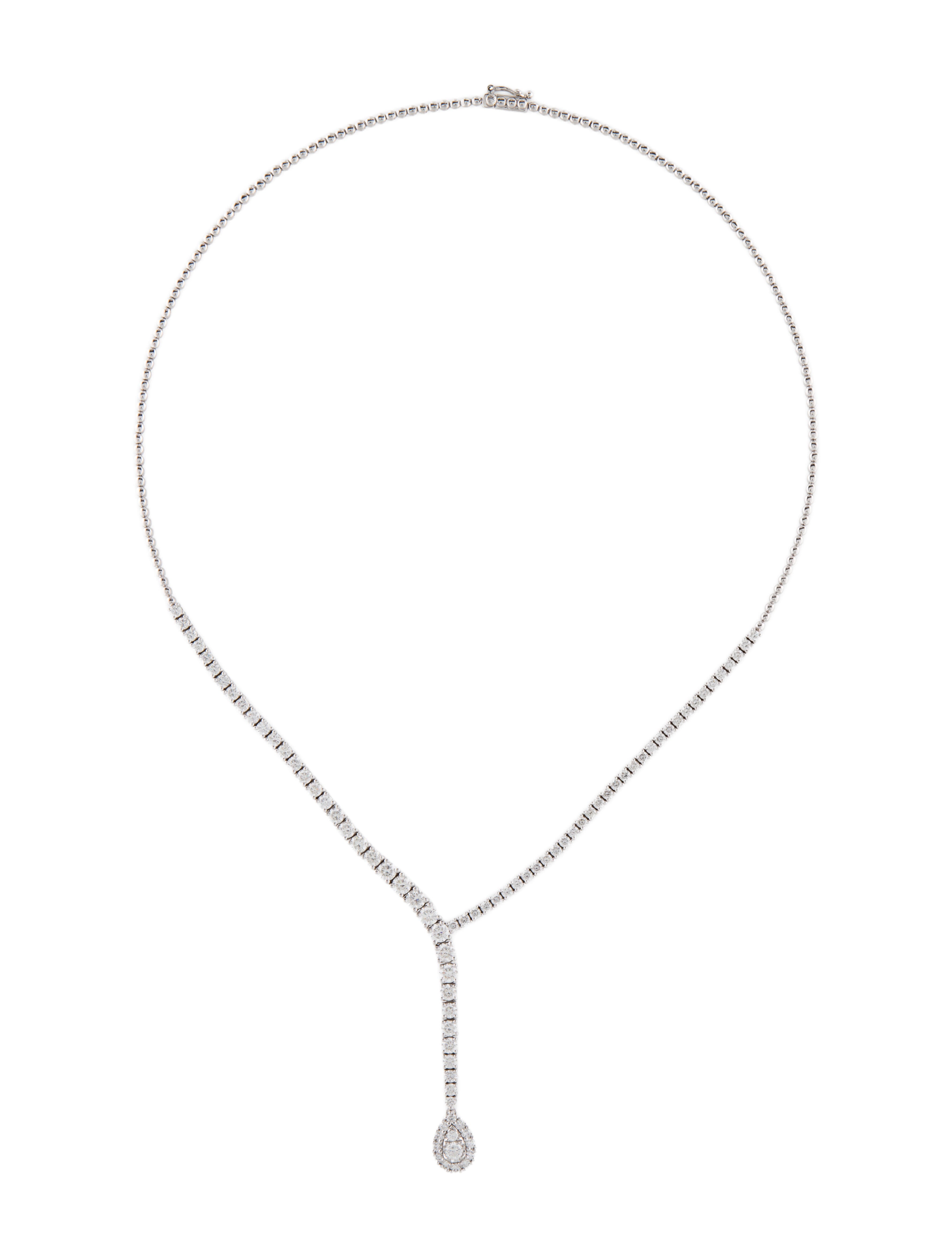 Necklace 14K 5.46ctw Diamond Lavalier Necklace