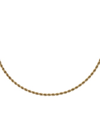 Necklace 14K Rope Chain Link