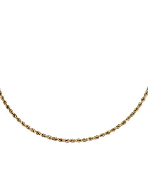 Necklace 14K Rope Chain Link