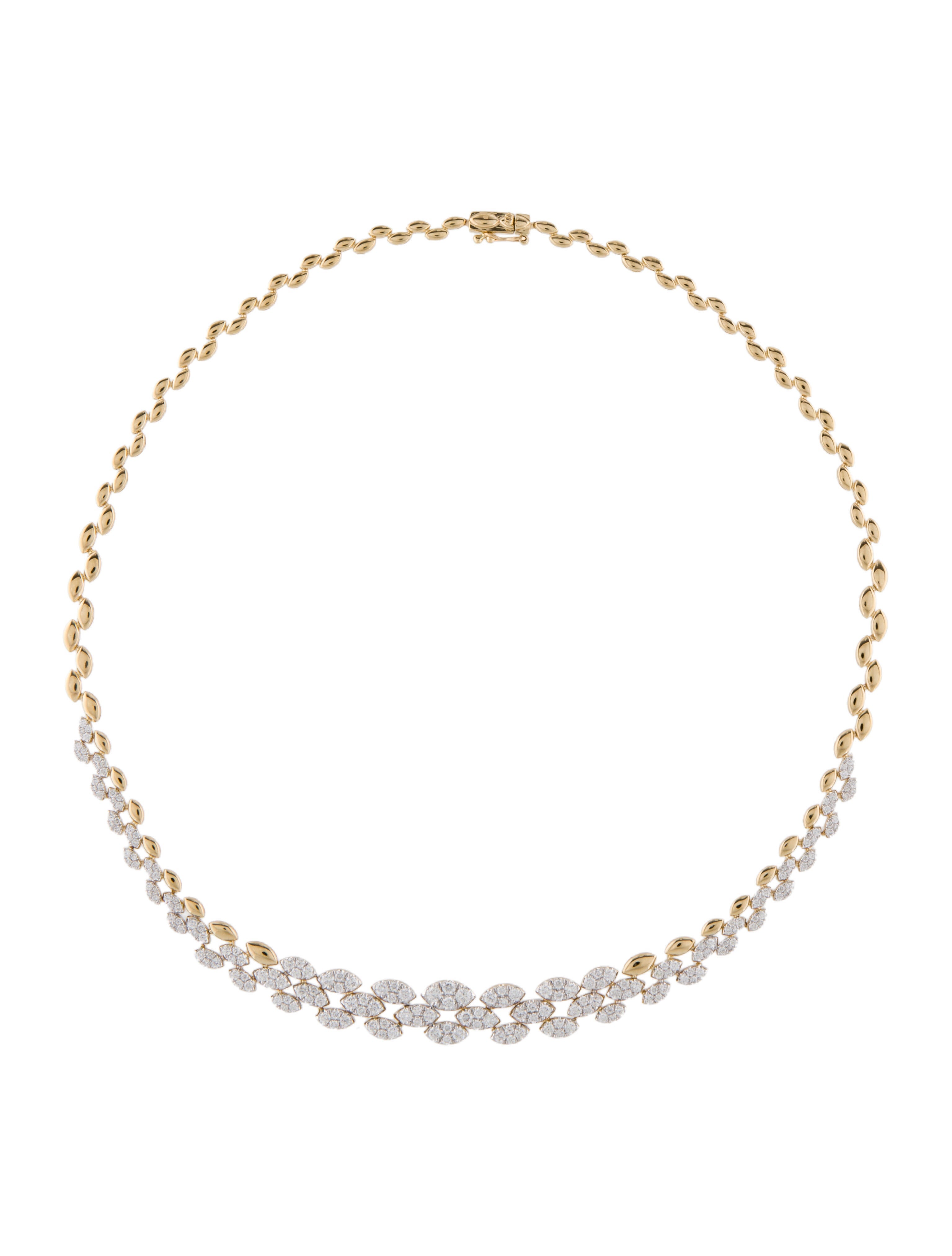 Necklace 14K 3.00ctw Diamond Collar Necklace