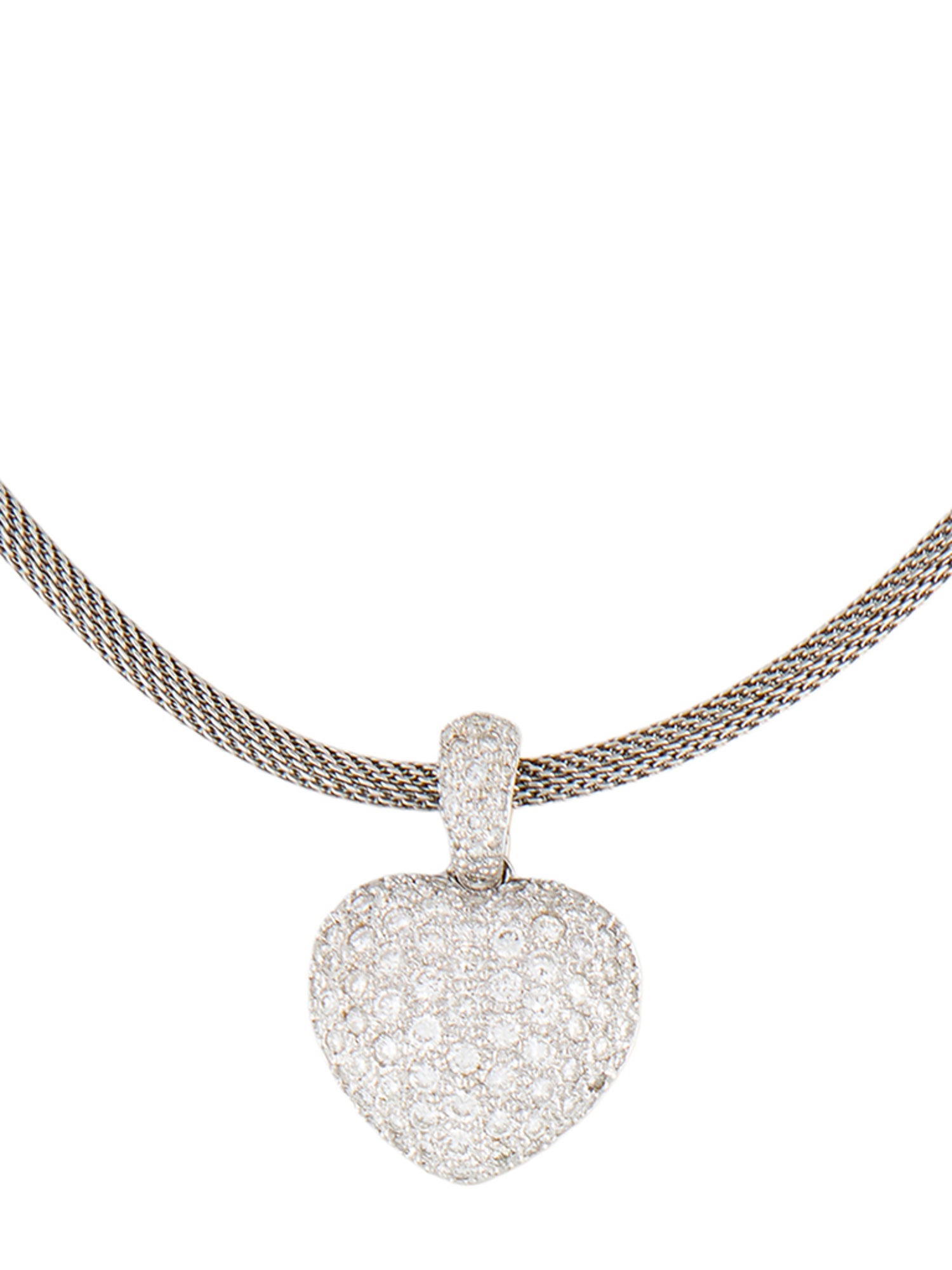 Necklace 18K 2.01ctw Diamond Heart Pendant