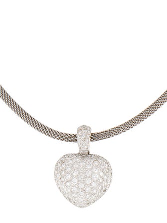 Necklace 18K 2.01ctw Diamond Heart Pendant Necklace