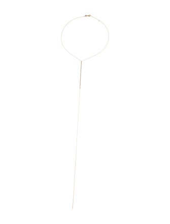 Necklace 14K Diamond Bar Drop Lavalier