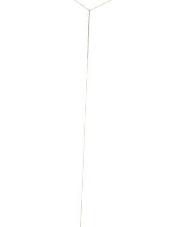 Necklace 14K Diamond Bar Drop Lavalier