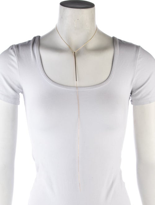 Necklace 14K Diamond Bar Drop Lavalier