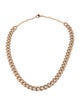 Necklace 18K 7.60ctw Diamond Curb Link Collar Necklace