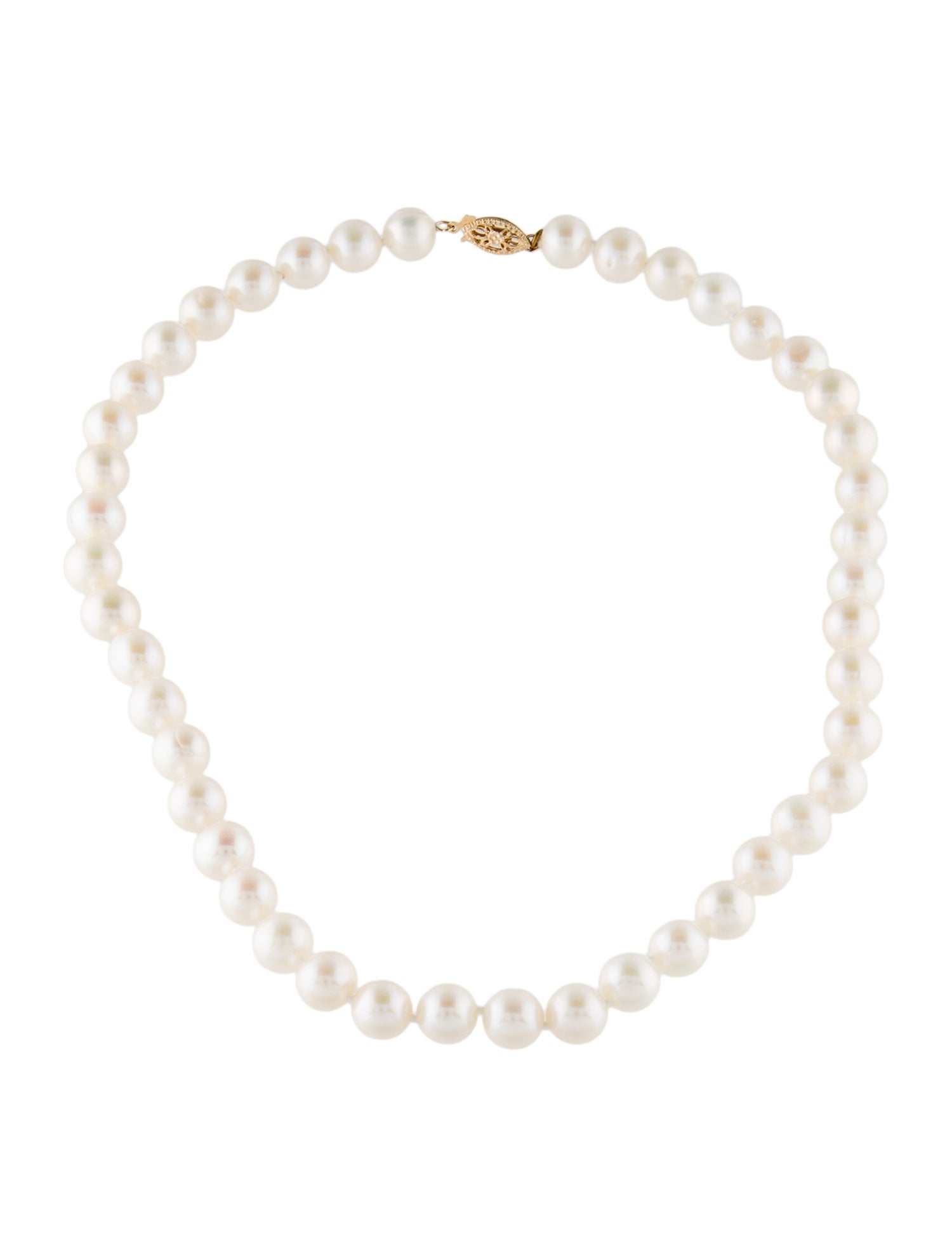 Necklace 14K Pearl Strand Necklace