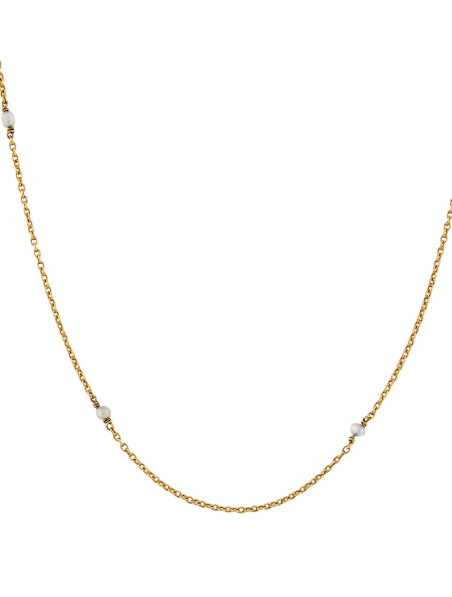 Necklace 14K Pearl Chain