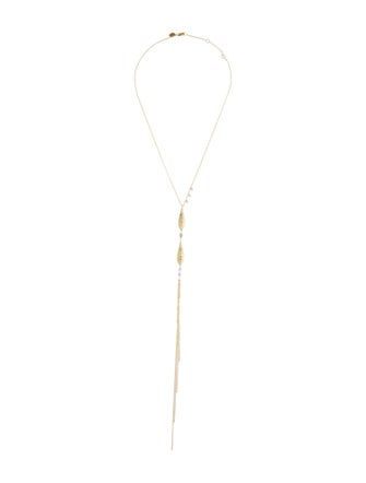Necklace 14K Diamond Fringe Drop Lavalier Necklace