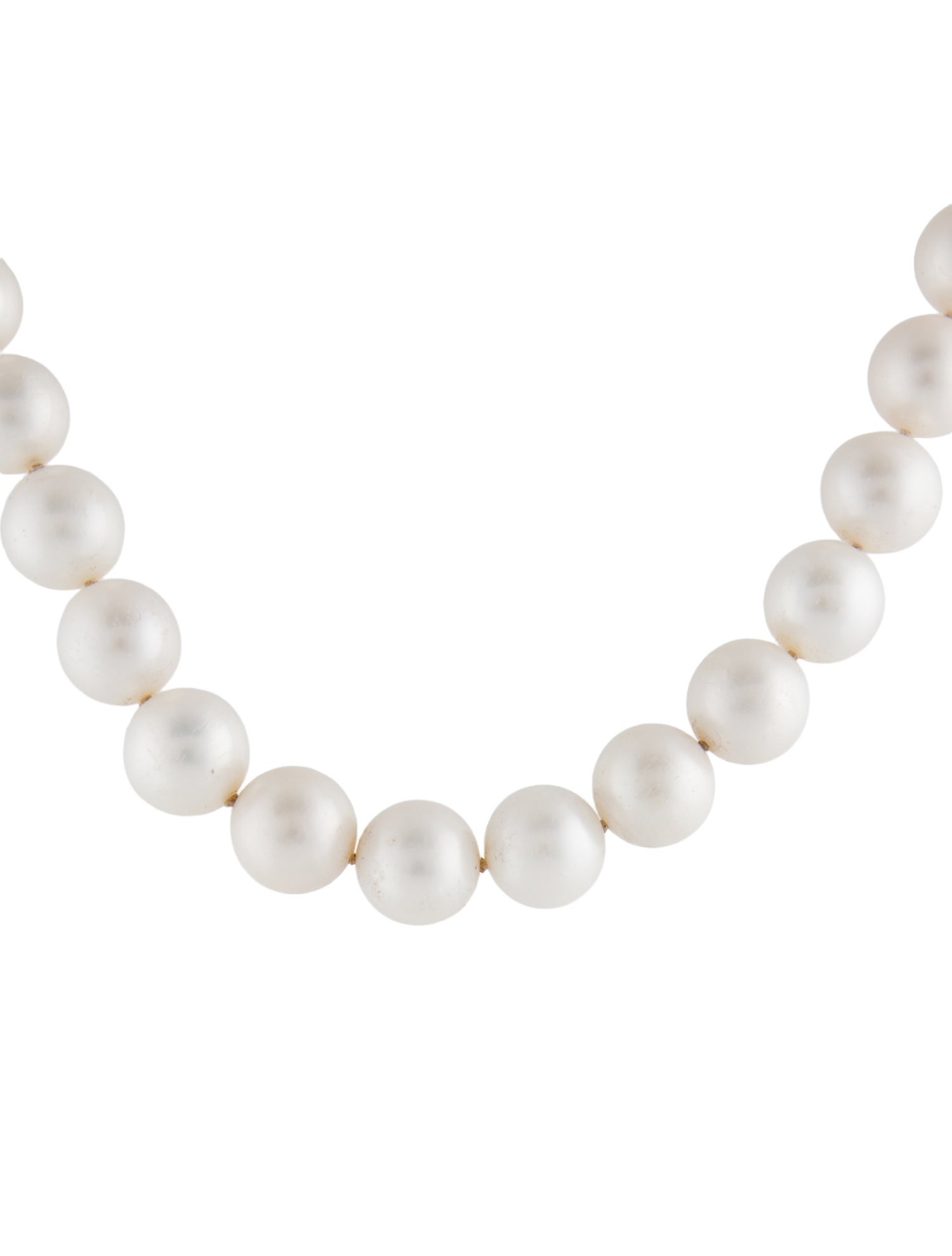 Necklace 18K Pearl Bead Strand Necklace