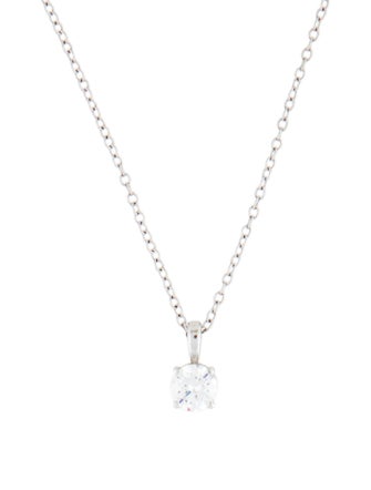 Necklace 14K Diamond Solitaire Pendant Necklace