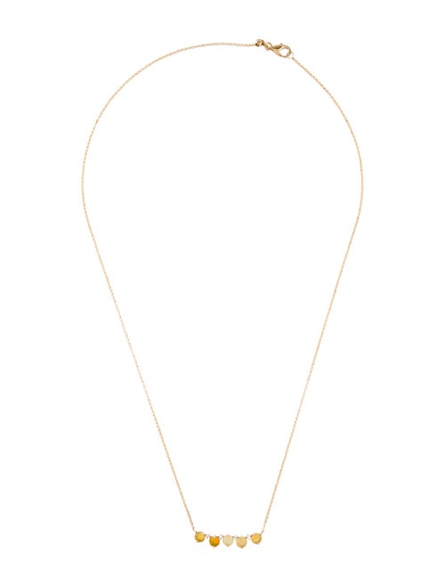 Necklace 14K Opal & Diamond Pendant Necklace