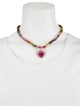 Necklace 18K Tourmaline Bead Pendant Necklace