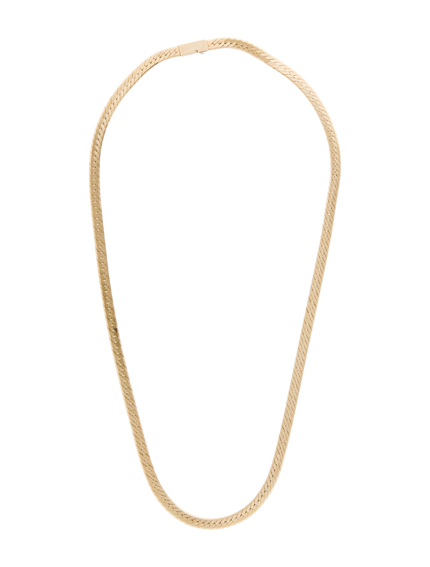Necklace 14K Herringbone Chain Necklace