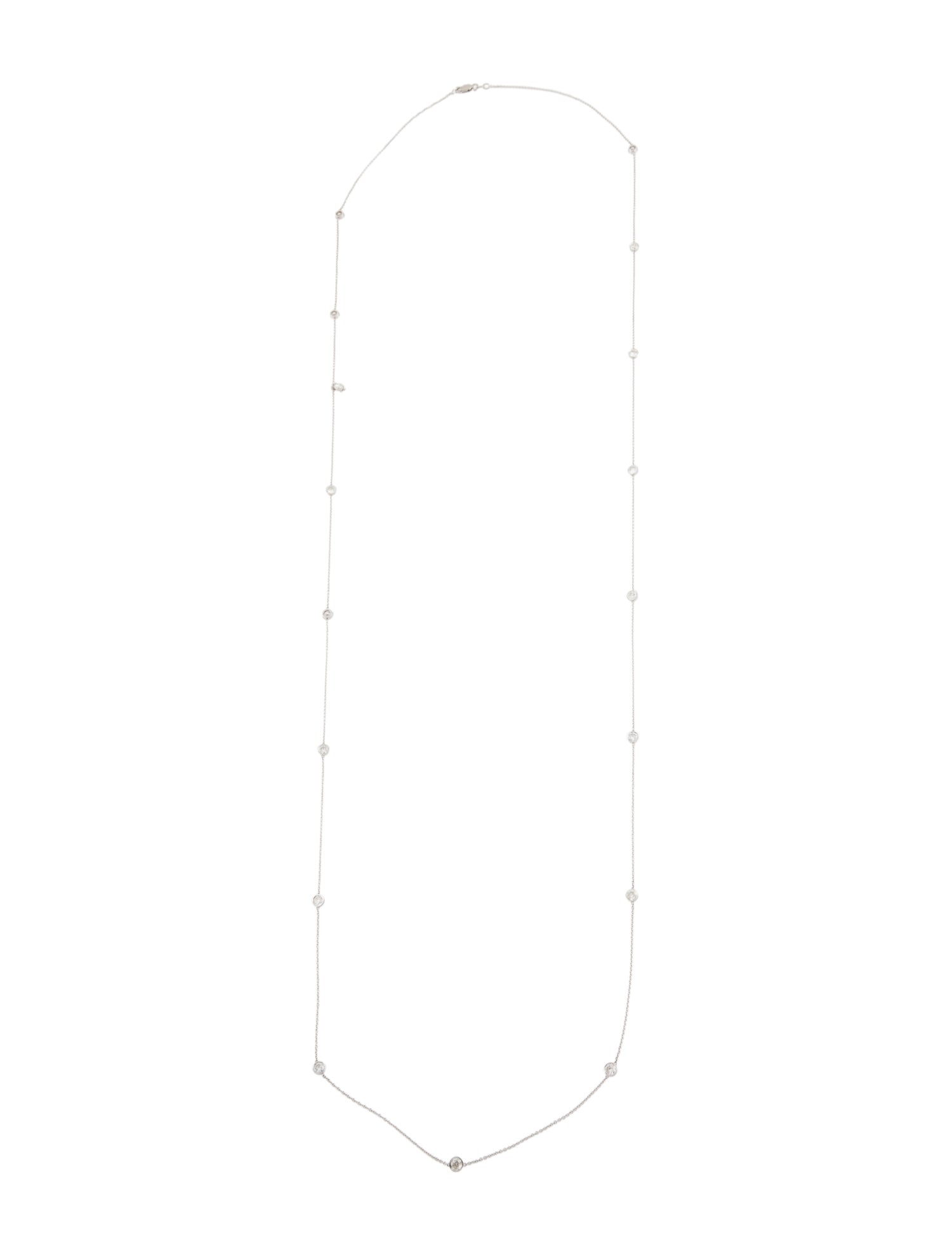 Necklace 18K 2.38ctw Diamond Station Necklace