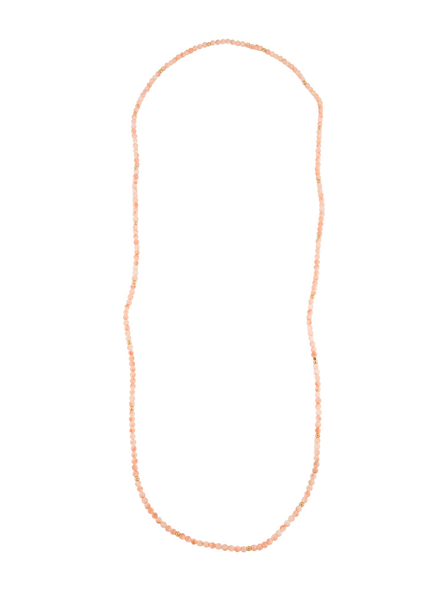 Necklace 14K Coral Bead Necklace