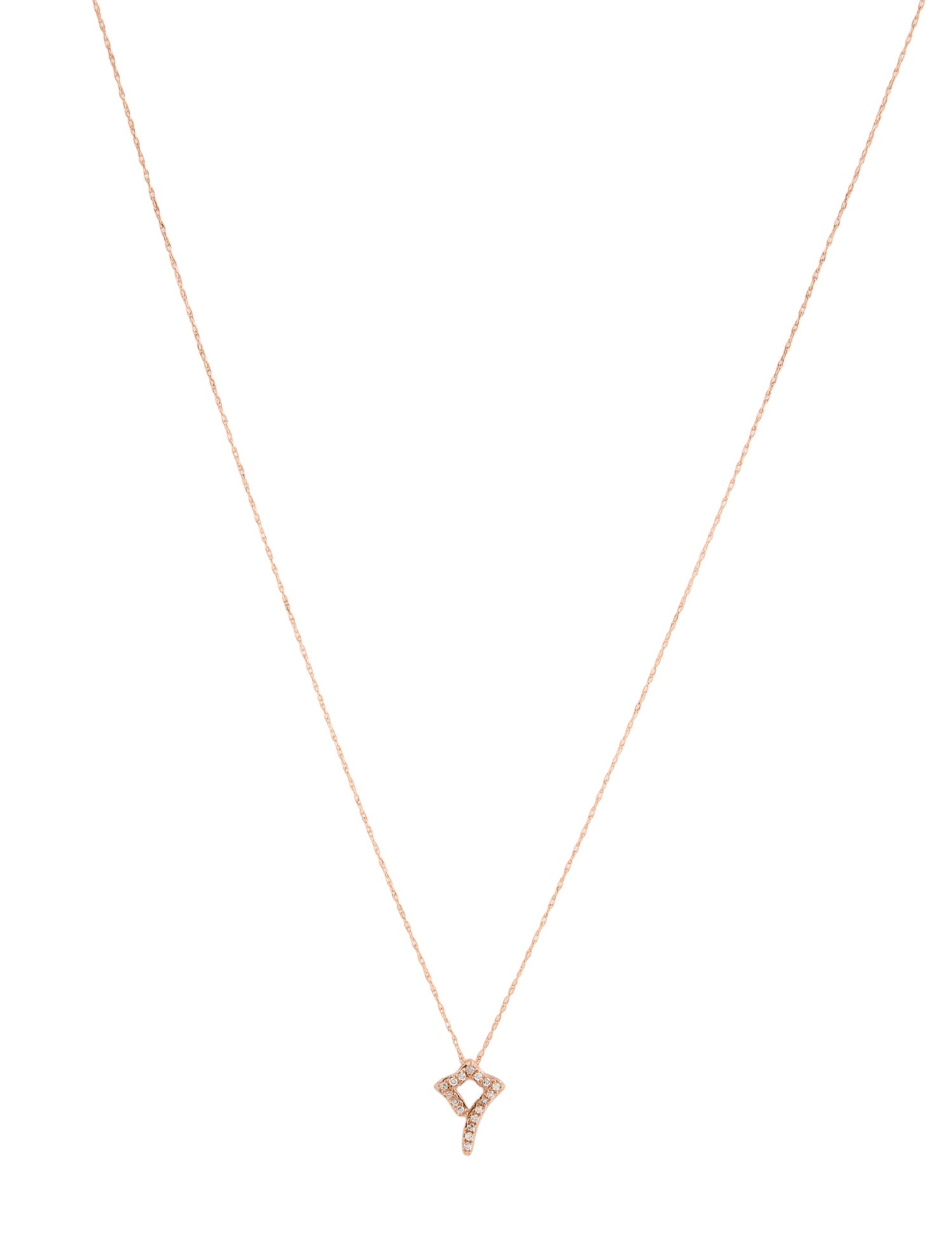 Necklace 10K Diamond Pendant Necklace