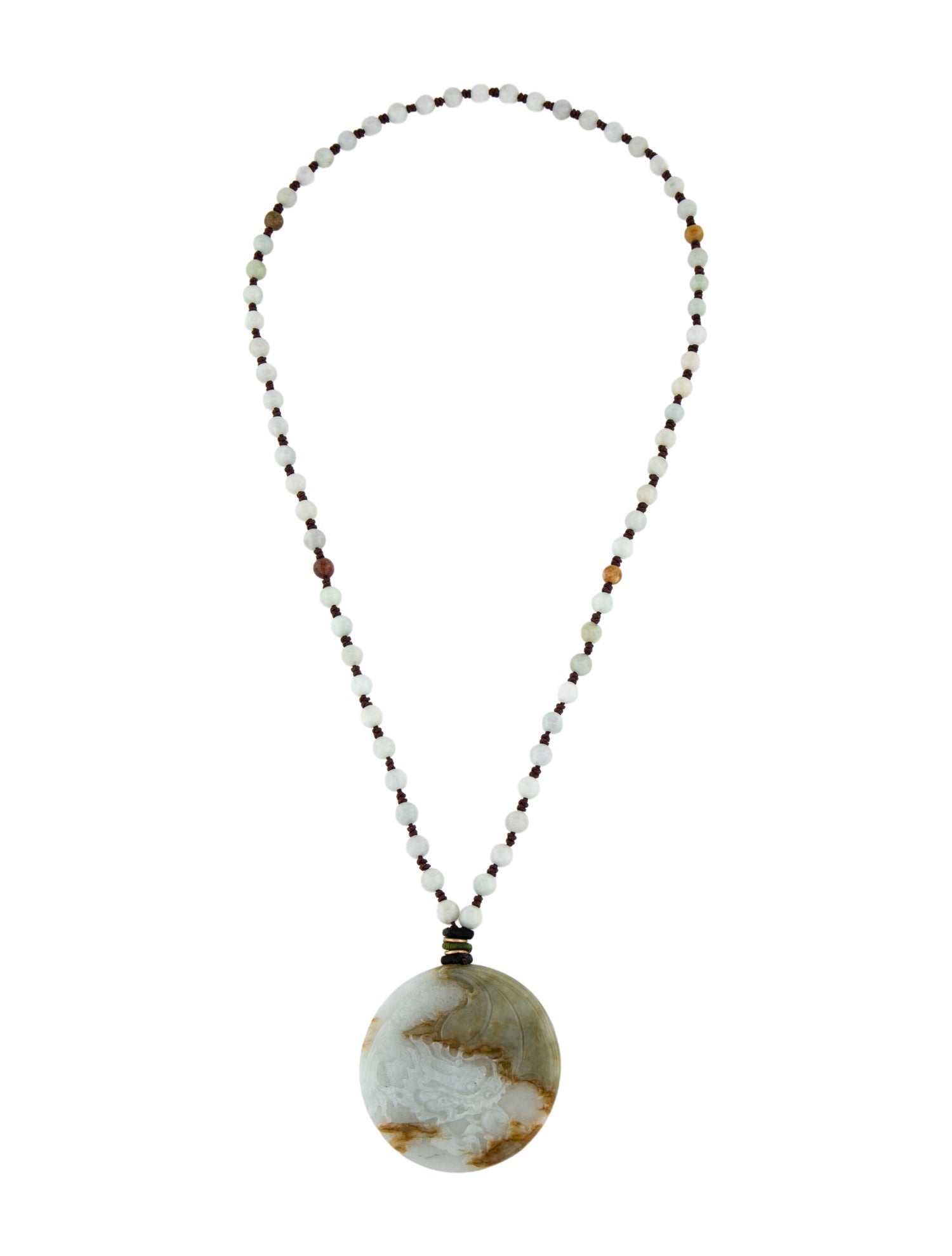 Necklace 14K Jadeite Pendant Necklace