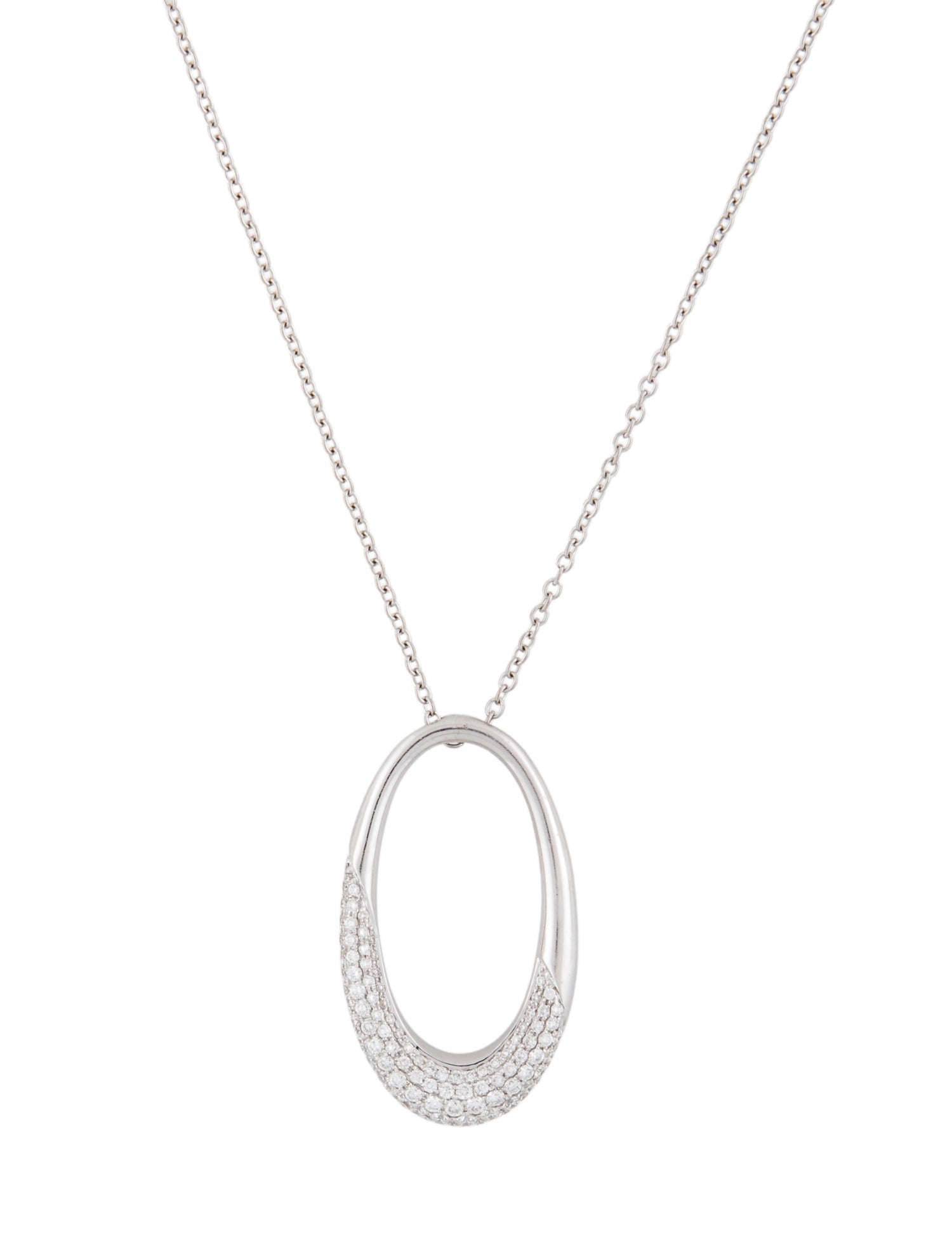 Necklace 18K Diamond Pendant Necklace