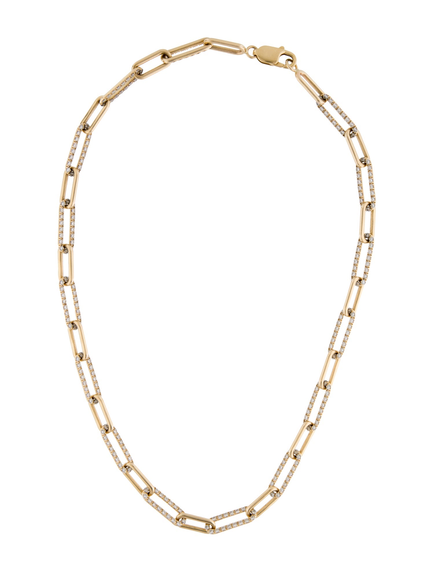 Necklace 14K 5.40ctw Diamond Chain Link Necklace