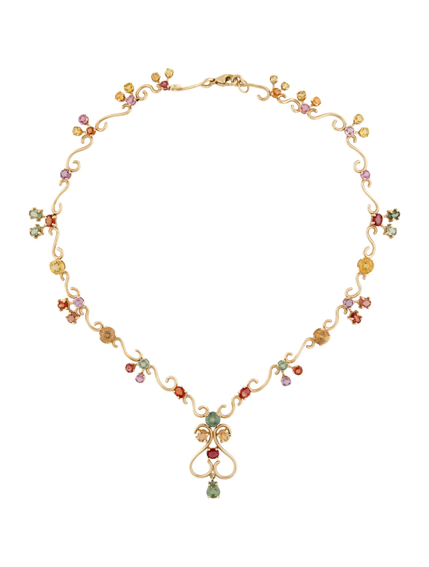 Necklace 14K Sapphire Collar Necklace