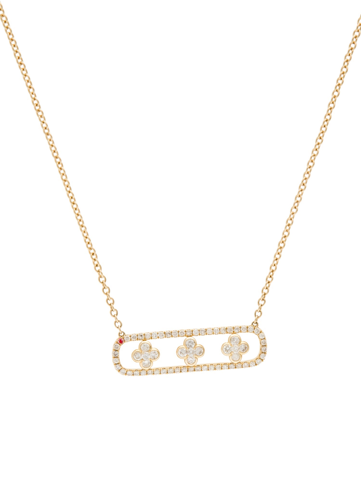 Necklace 14K 1.08ctw Diamond Pendant Necklace